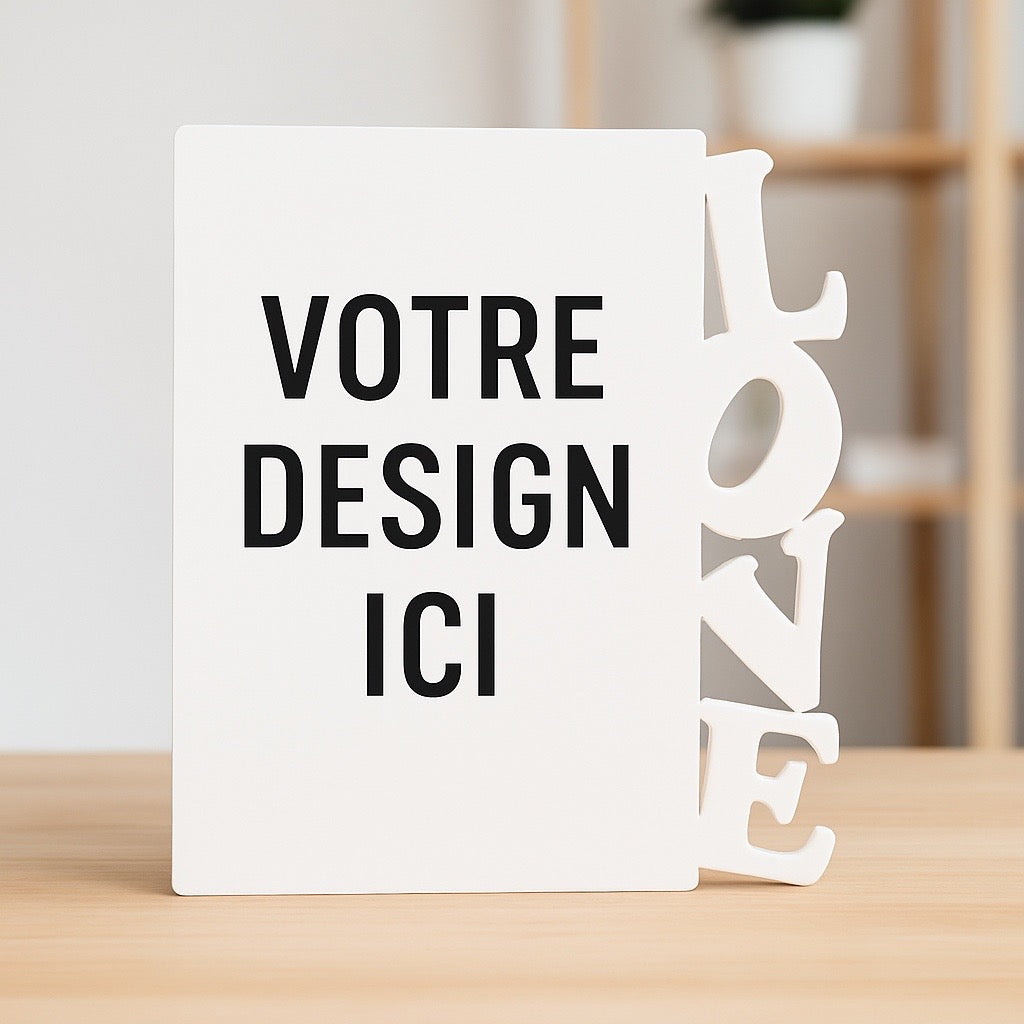 🖼️ Cadre photo personnalisable LOVE – Décoration élégante
