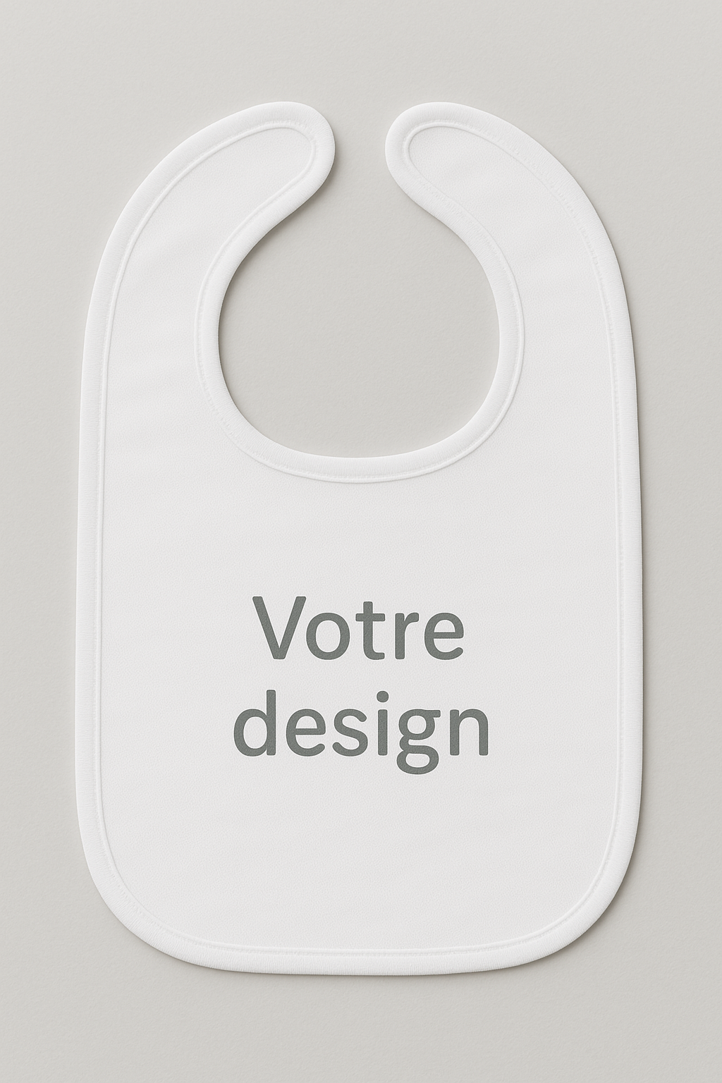 👶 Bavoir bébé personnalisable – Tissu avec fermeture scratch
